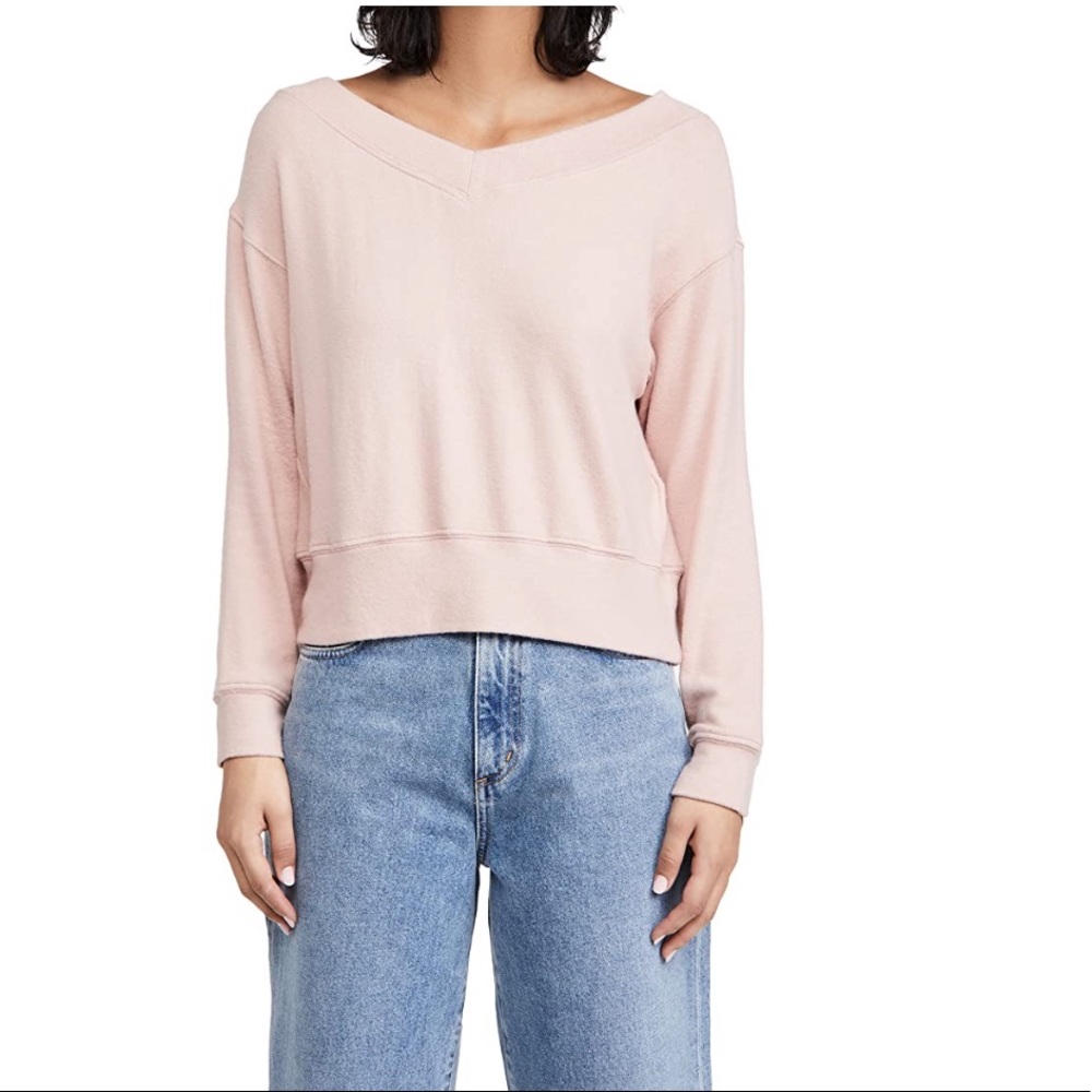 Velvet V Neck sweater. Xs